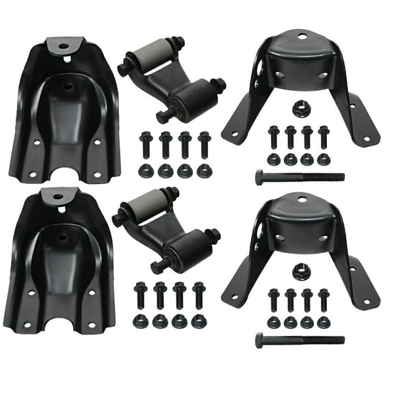 BST BSSP Rear Leaf Spring Shackle & Hanger Forward Mounting Bracket Repair Kit for 1988-1997 Chevy GMC C1500 C2500 5640442,722-102,722-045,15529429