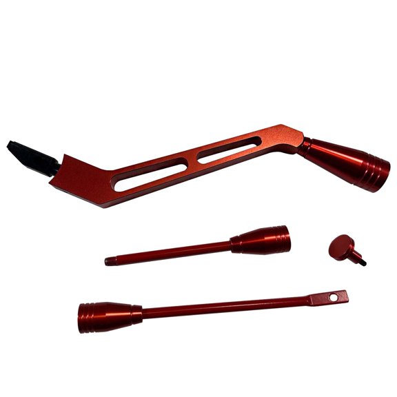 BST BSSP Red Billet Aluminum Column Shifter Lever Turn Signal Tilt Kit for GM Column Shifter, Lever Hazard Boots & Tilt Kit Compatible with 1967-1994 Chevrolet Buick Oldsmobile Pontiac Cadillac