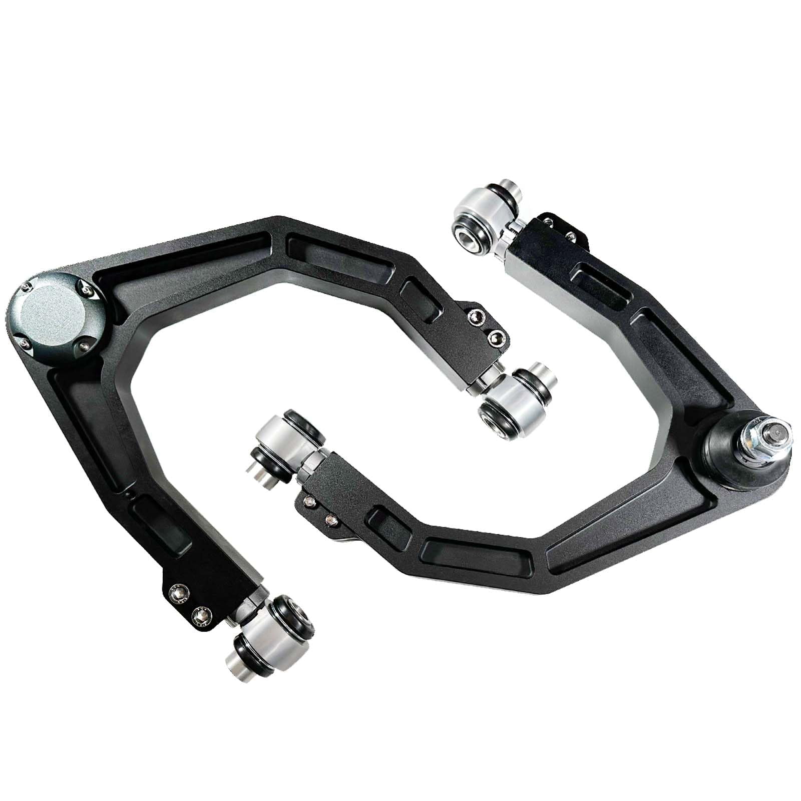 BST BSSP for Toyota Aluminum Upper Control Arm, Adjustable Forged Control Arms Compatible with Toyota Sequoia Tundra 2007-2021, for 2-4" Leveling lift Kits Front Suspension A-arms