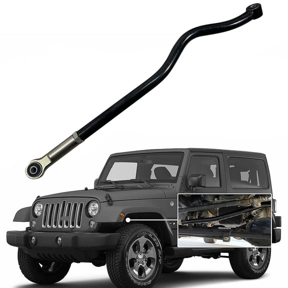 BST BSSP Upgrade Front Adjustable Track Bar Integral Forging For 0-6" Lift Kit Compatible with 2007-2018 Jeep Wrangler JK Suspension Forged Adjustable 0-6 inch Lift Heavy Duty