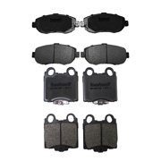 BST BSSPF Front and Rear Ceramic Brake Pad Set for 1998-2005 Lexus GS300 1998-2000 GS400 for 2001-2005 GS430 IS300 for 2002-2010 Lexus SC430, Disc Brake Pad Replacement P-619 P-771