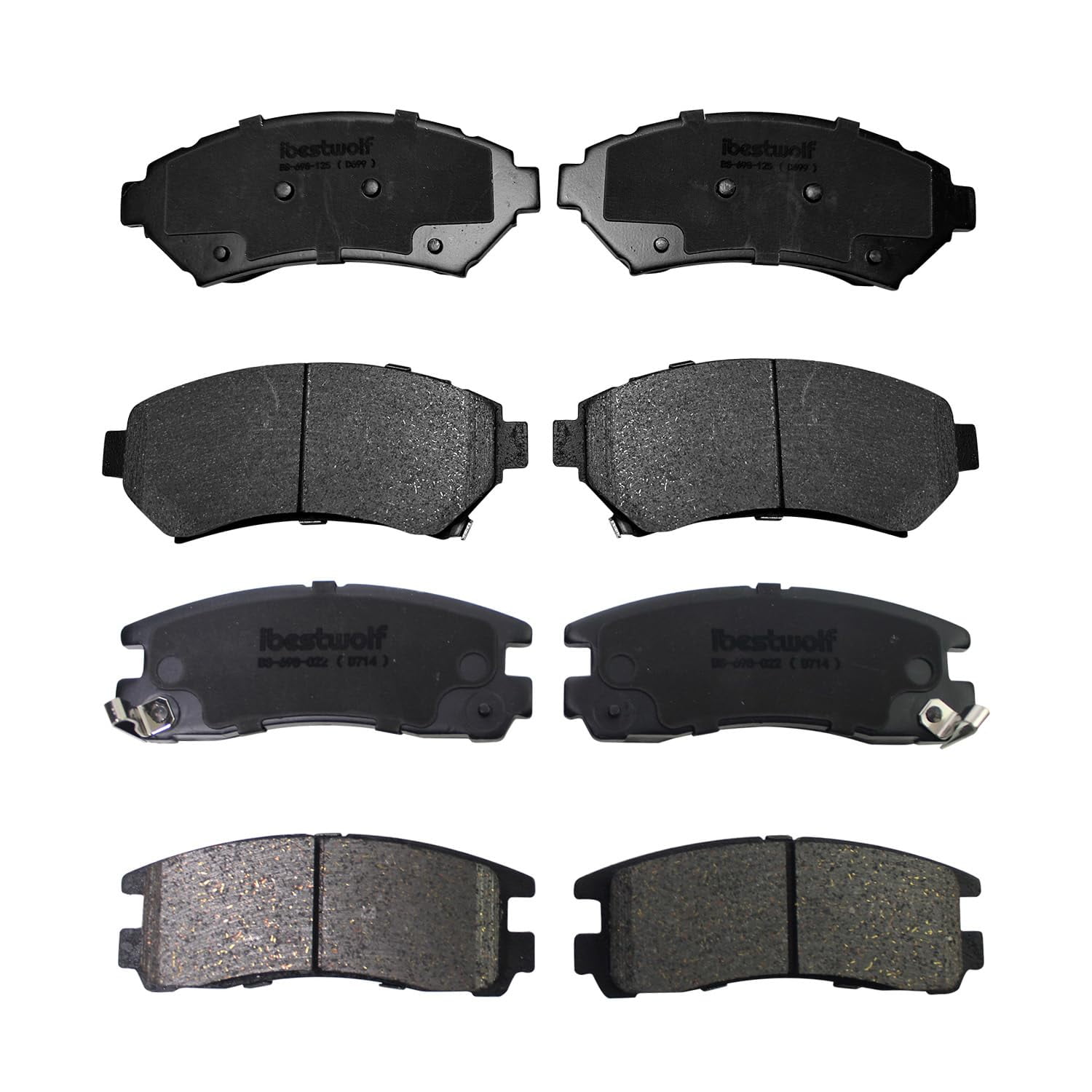 Front & Rear Ceramic Brake Pads For Buick LaCrosse/Regal, Chevy Impala/Malibu - Low Dust, Quiet