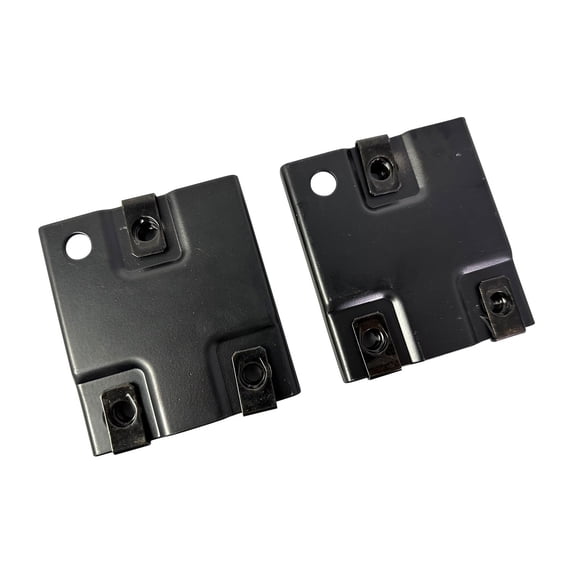 BST BSSPS New Pair Front Bumper Bracket Set Attaching Plate Compatible with 11-2014 Chevy Silverado 2500HD LT, LTZ, WT #25996793 GM1062105 13252120