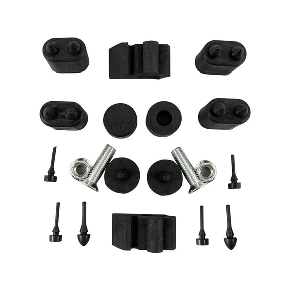 BST BSSPS New Rubber Stopper Kit & Hood Adjusters stoppers bumpers Compatible with 67-72 GM A-Body Chevelle 67-69 Camaro 68-74 Nova 67-70 Impala #EB-P00001