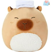BSTAOFY 14'' Cute Capybara Plush Pillow Big Capybara Stuffed Animal Pillow Ideal Birthday Christmas Holiday Valentines Gifts for Toddler Kids Girls