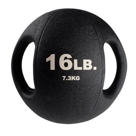 BSTDMB16 16lb BLack Dual Grip Medicine Ball