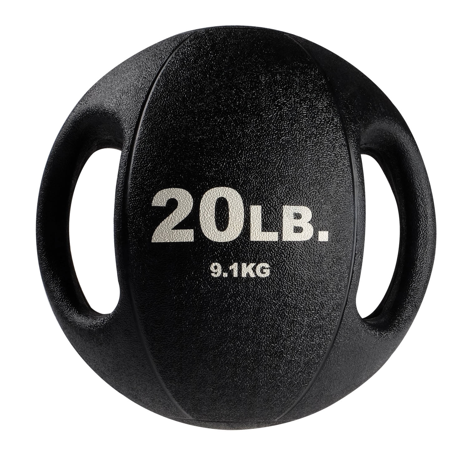 BSTDMB20 20lb BLack Dual Grip Medicine Ball