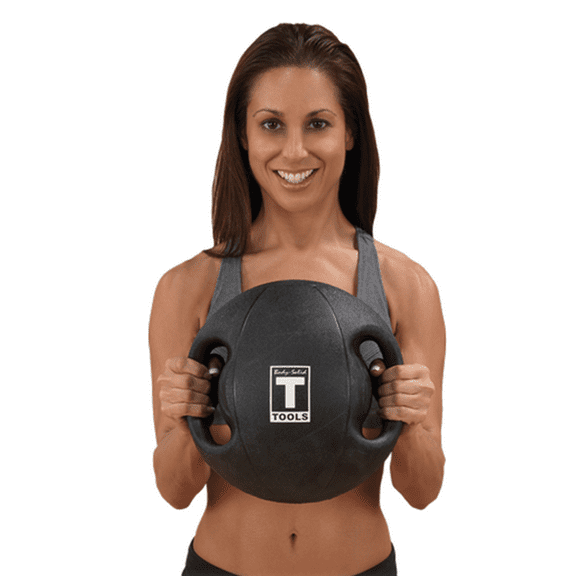 BSTDMB8 8lb BLack Dual Grip Medicine Ball