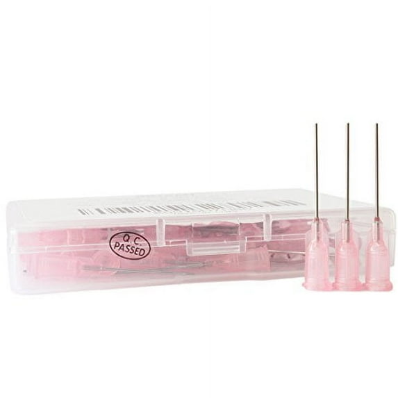 BSTEAN Industrial Unsterilized Blunt Tip Dispensing Needle with Luer Lock 20 Ga 1.0 Inch - 50 PCS