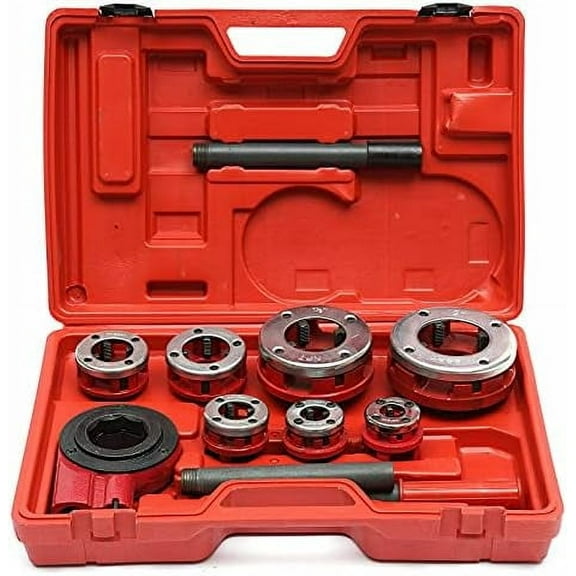 BSTP Ratchet Pipe Threader Kit Set 3/8", 1/2", 3/4",1", 1-1/4", 1-1/2", and 2" Manual Ratcheting Pipe Threading Tool Set (7 Size)$$Tools & Hardware Other
