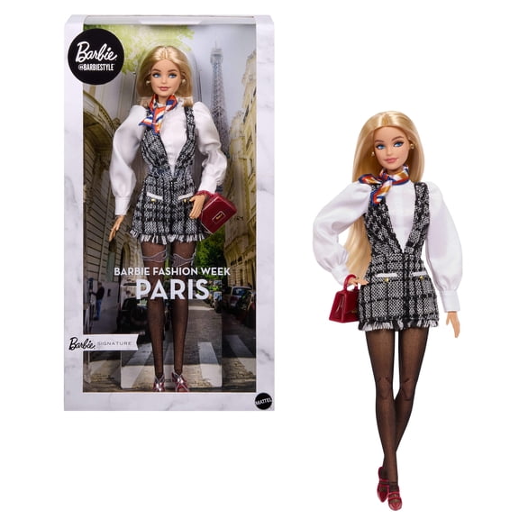 Barbie Signature Collectible FashionDoll, BarbieStyle Fashion Week DollParis Street StyleClothes