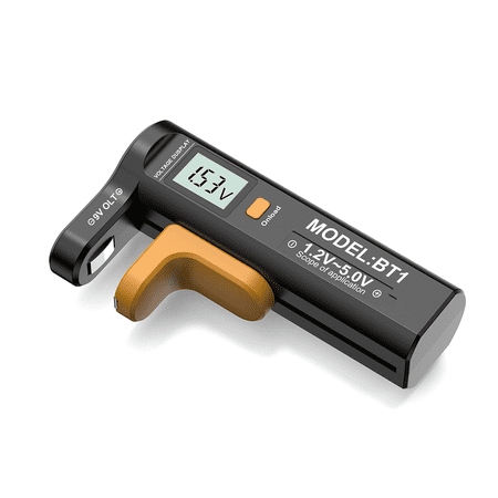 BT-1 Digital Battery Tester LCD Display 9V/1.5V/AA/AAA Battery Capacity Tester Button Cell Volt Checker Universal Battery Tester