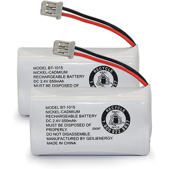 BT-1015 BT1015 Battery Compatible for BT1007 BT-1007 BT904 BT-904 BBTY0651101 BBTY0460001 BBTY0510001 BBTY0624001 BBTY0700001 HHR-P506, HHR-P506A Cordless Phone(2-Pack)