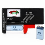 BT-168 Battery Tester Checker, AA, AAA, C, D, 9v, 1.5V Battery Household Battery Small Electrical Monitoring Instrument Equipment Universal Battery Checker