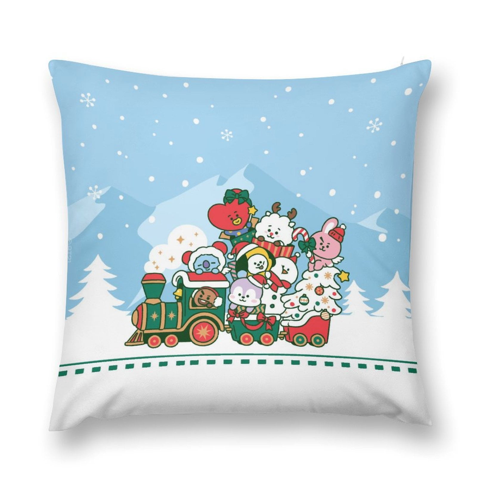 BT21 Anime Gaming Bedding Super Soft Cozy Plush Decorative Pillow