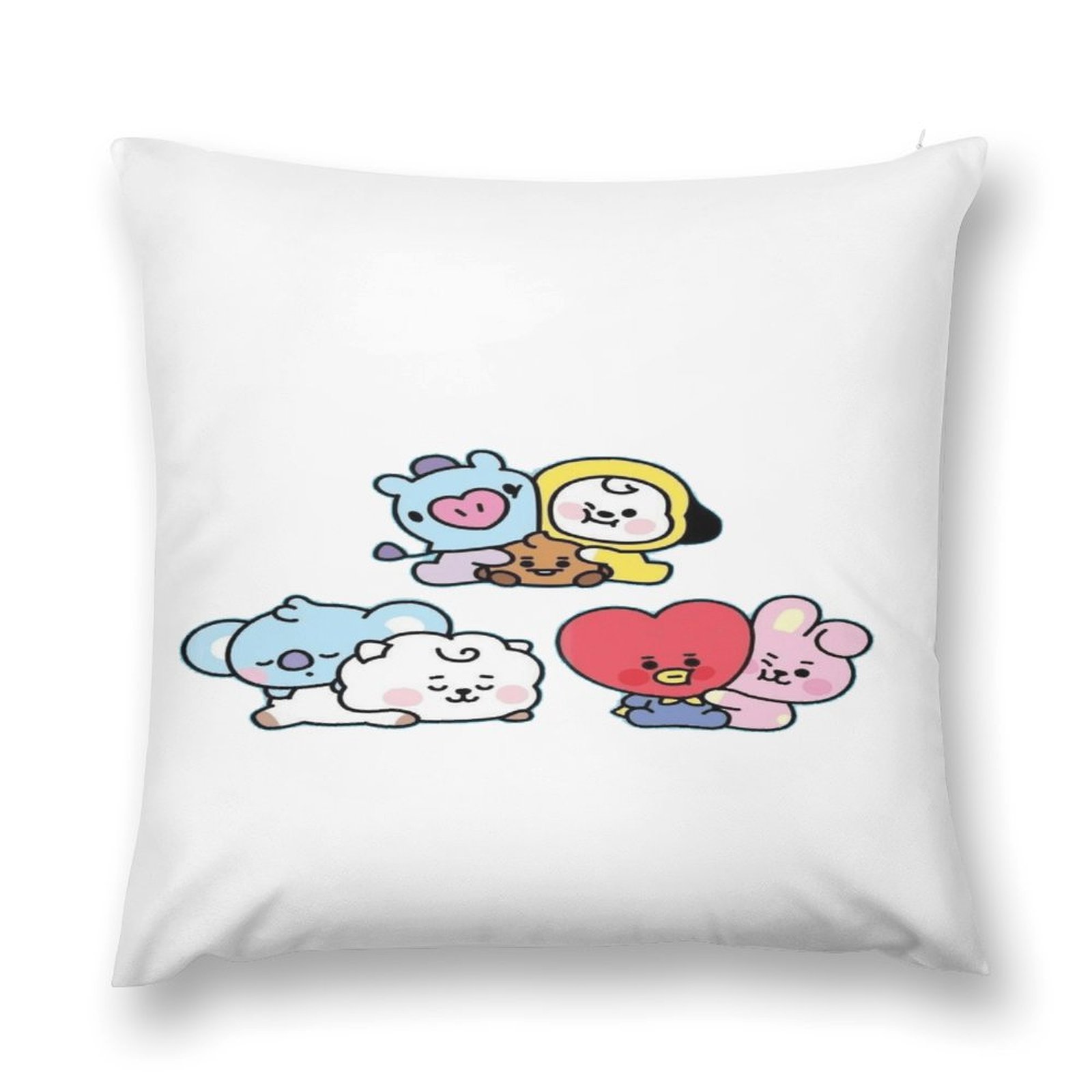 BT21 Anime Gaming Bedding Super Soft Cozy Plush Decorative Pillow