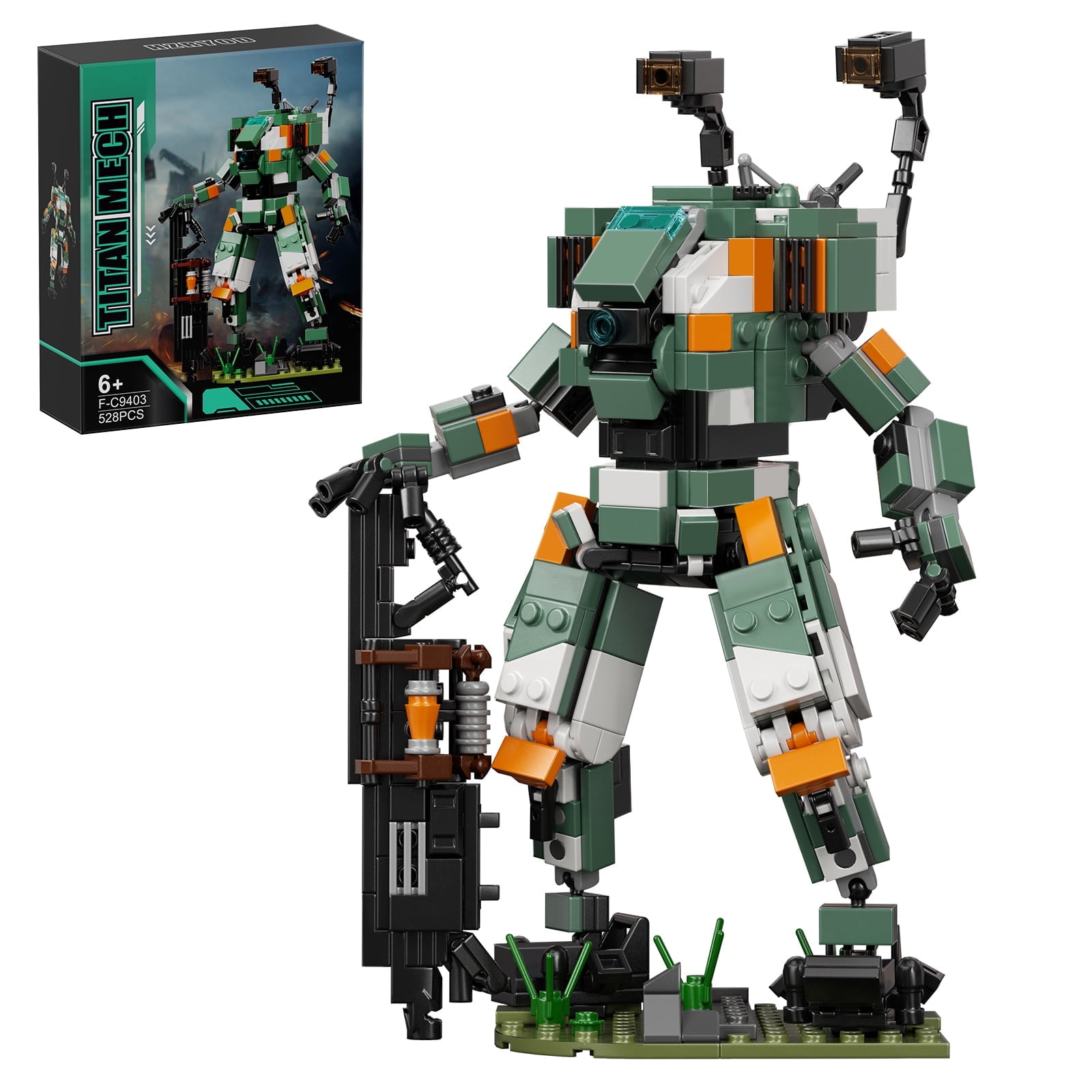BT-7274 Vanguard-Class Titan Mech Building Kit,Anime Game Mecha Robot Action Figures Model Toy,Collectible Mechina Armor Building Block Set Gift for Kids Adult Fans (528 Pcs)