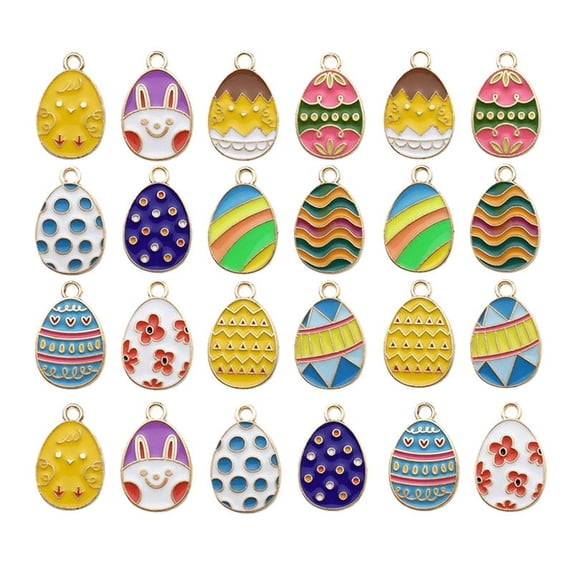 JIALEEY 50-Piece Mixed KC Gold Charms Bulk Pack - Assorted Pendants For DIY Jewelry Making & Crafts