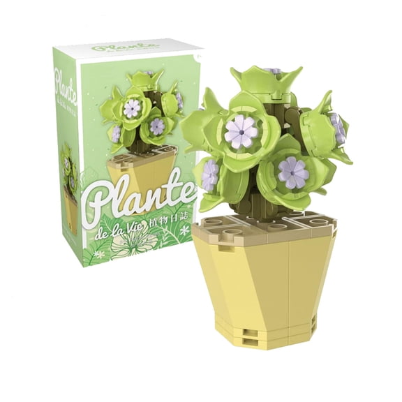 Bonsai Building Set with Flowers, Home D茅cor Accessory for Adults, Botanical Collection, Creative Building Project for Adults, Gift Idea for Kids Girls Women Sunflower(69 Pieces)