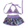 thumbnail image 1 of Dog Bikini Swimsuit Summer Puppy Bathing Dress Beach Clothes Cat Costume for Puppy Dog Cat (M, Purple), 1 of 5