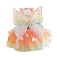 thumbnail image 1 of Dog Dress with Wings,Summer Pet Butterfly Dress,Lace Princess Skirt Tutu Dress for Puppy Small Medium Dog Girl XL, 1 of 6