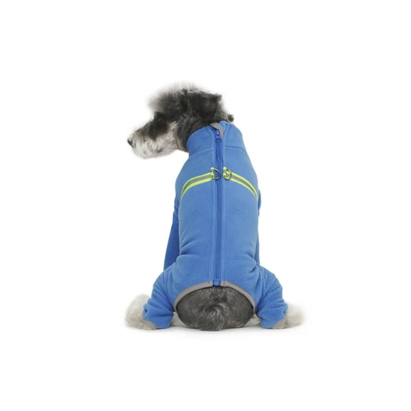 BT Bear Dog Fleece Warm Coat,Dog Onesie Body Warmer,Dog Recovery Suit for Reduce Anxiety,Contains Shedding,Cold Weather Coats for Small Medium Dogs Blue M