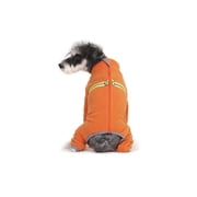 BT Bear Dog Fleece Warm Coat,Dog Onesie Body Warmer,Dog Recovery Suit for Reduce Anxiety,Contains Shedding,Cold Weather Coats for Small Medium Dogs Orange 2XL