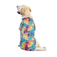 thumbnail image 1 of Dog Hawaiian Shirt Costume, Dog's Cool T-Shirts Summer Clothes, Hawaiian Shirt for Small Medium Large Dogs, Design for Summer Luau Style Beach Camp Vacation Orange 3XL, 1 of 7