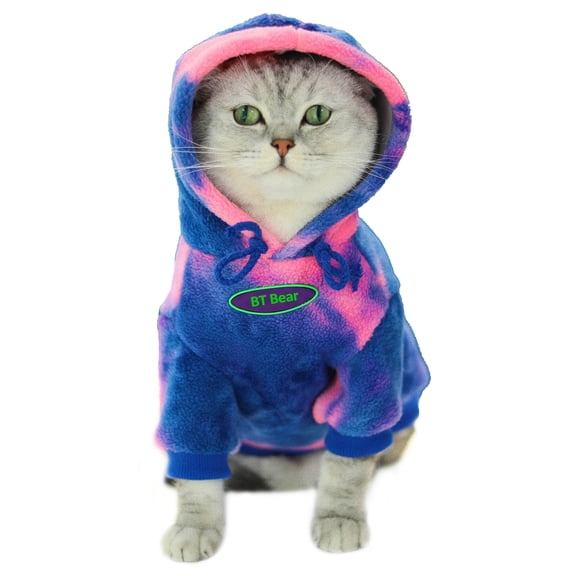 Dog Hoodie Sweaters, Dog Winter Clothes, Pet Hooded Sweatershirt Pullover, Dog Outfit Coat Apparel for Small Medium Large Dogs Pink XS
