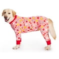 thumbnail image 1 of BT Bear Dog Onesie Recovery Suit,Full Coverage Anti-Shedding Dog Pajamas, Soft And Comfortable Dog Joint Protection Clothing, Dog Warm Shirt for Medium Large Dog Pink Fruit 28/2XL, 1 of 6