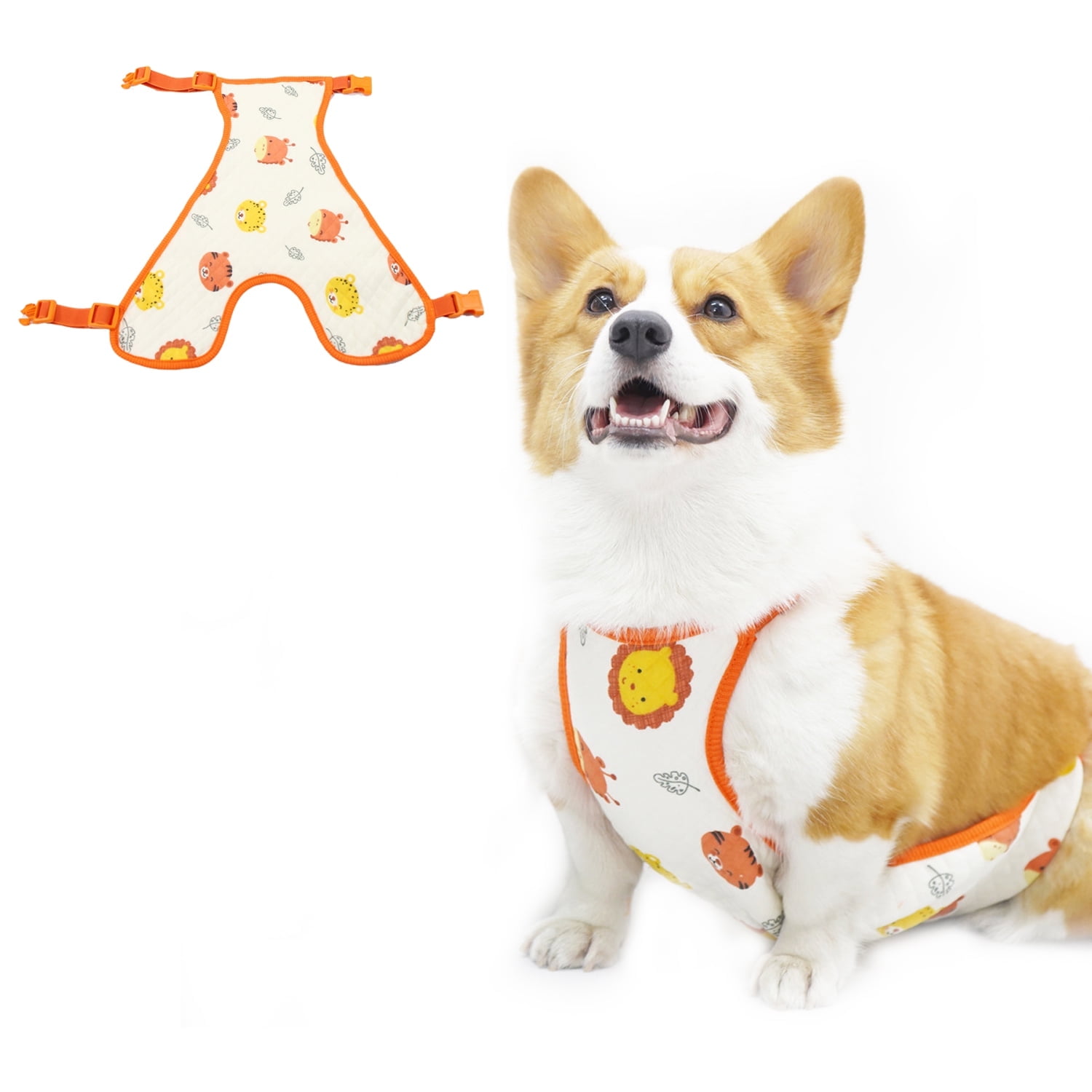 Dog Protection Vest, Warm Breathable Chest and Belly Protector Vest ...