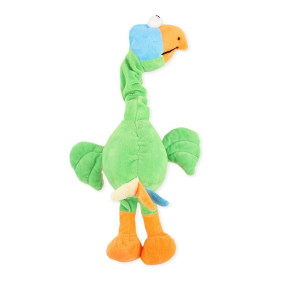 Dog Squeak Toy, Chicken Duck Shape Dog Chew Toy, Crinkle Dog Toy with Soft Squeaker,Dog Toy Squeeze Interactive Play for Small Medium Breeds Green