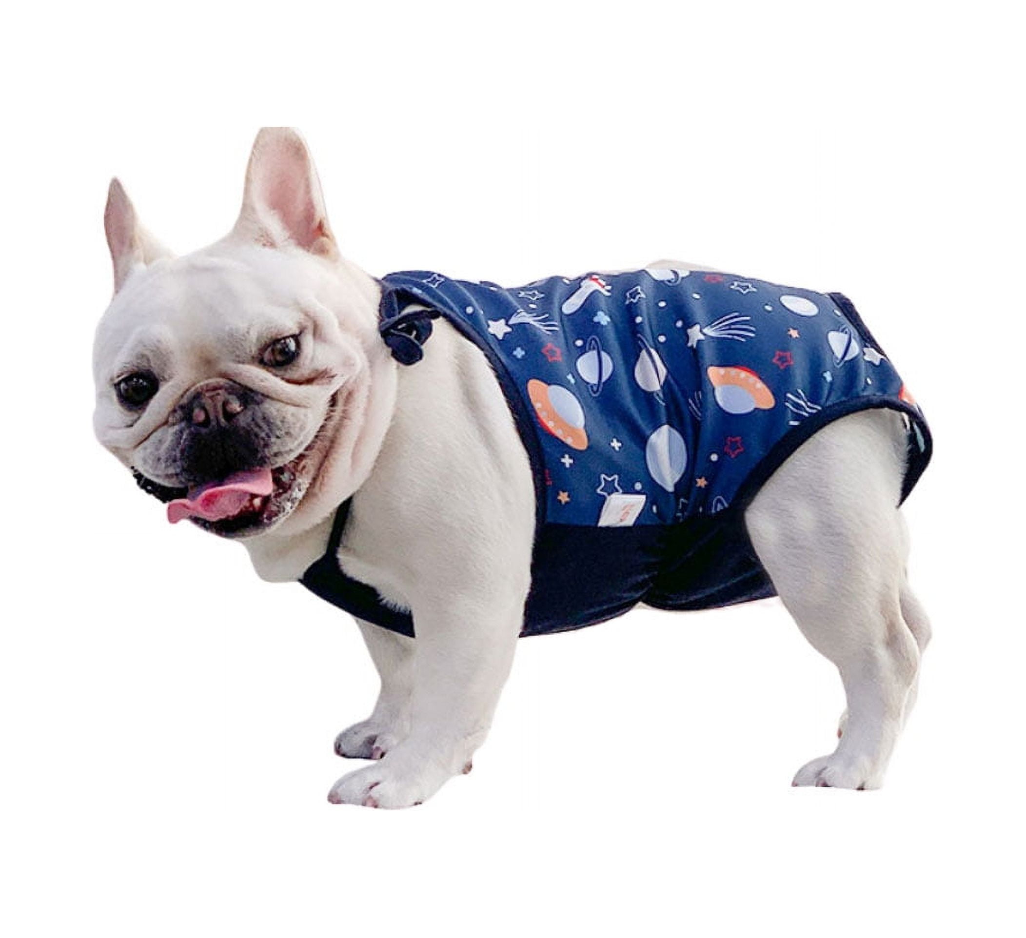 Dog Vest Female Dog Diaper Warm Breathable Velvet Chest and Belly Protector Vest Doggie Diaper Nappies for Small Medium Dogs Planet XL Walmart