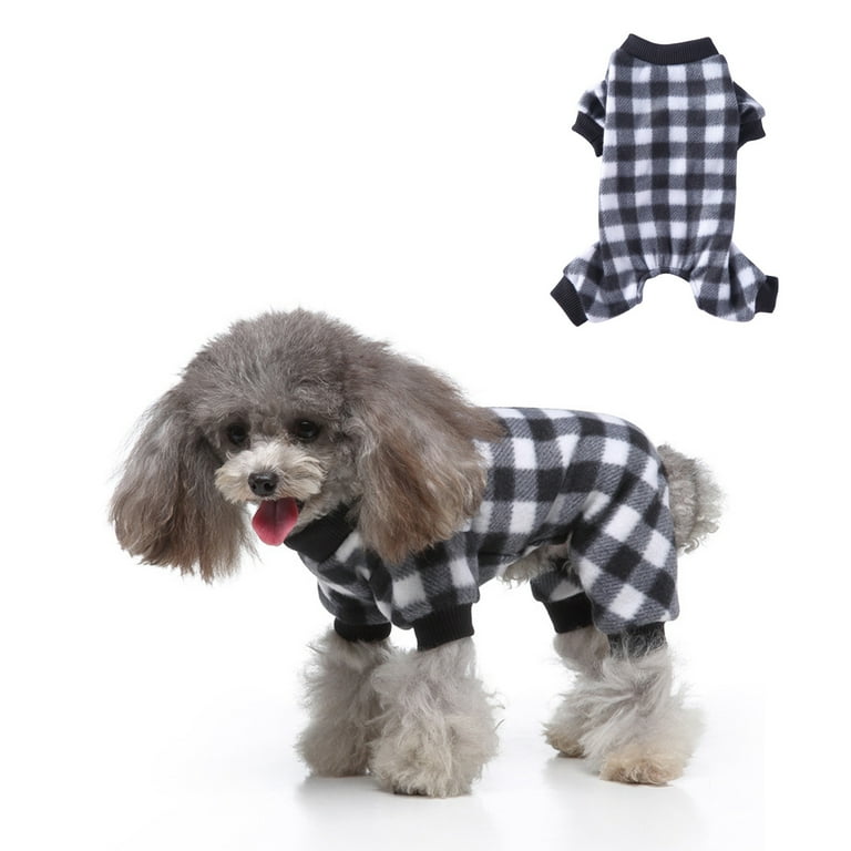 BT Bear Dog Warm Jumpsuit, Winter Flannel Dog Pajamas, Dog Cold