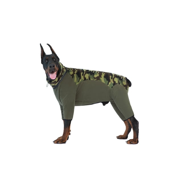 BT Bear Large Dogs Clothes,Thickened Warm Dog Jumpsuit with Zipper D