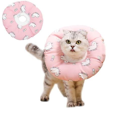 Pet Recovery Collar, Soft Cone for Cats After Surgery,Adjustable Dirt-Resistant Waterproof collar for Kitten Puppy S
