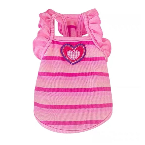 Pink Dog Dress, Dog Summer Beach Skirts, Braces Skirt Apparel Swimsuit Outfit for Cat Small Dog S