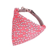 Small Dog Bandana Collar, Funny Fruit Adjustable Dog Bandana Collar for Puupy Small Medium Dogs Neck Girth 10-15in Red Bone