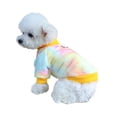 thumbnail image 1 of BT Bear Small Dog Sweater with D-ring, Tie Dyed Dog Shirt Coat Jacket, Warm Soft Flannel Pet Clothes Coat Jacket for Puppy Small Dogs Girl Boy Yellow L, 1 of 6