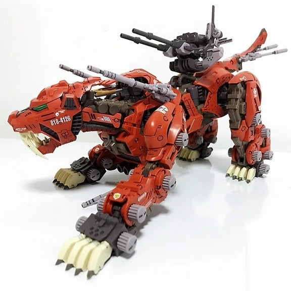 BT Building Blocks ZOIDS EZ-016 Red Saber Tiger 1:72 Scale Full Action Plastic Kit Assemble Model Christmas Gifts For Children
