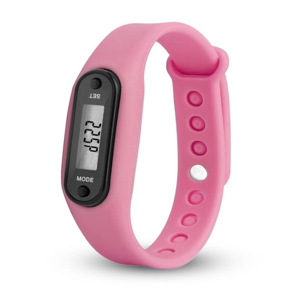 BT Digital LCD Pedometer Run Step Walking Distance Calorie Counter 12 / 24 hours time display Sport Watch Bracelet Step Tracker,Type-BA