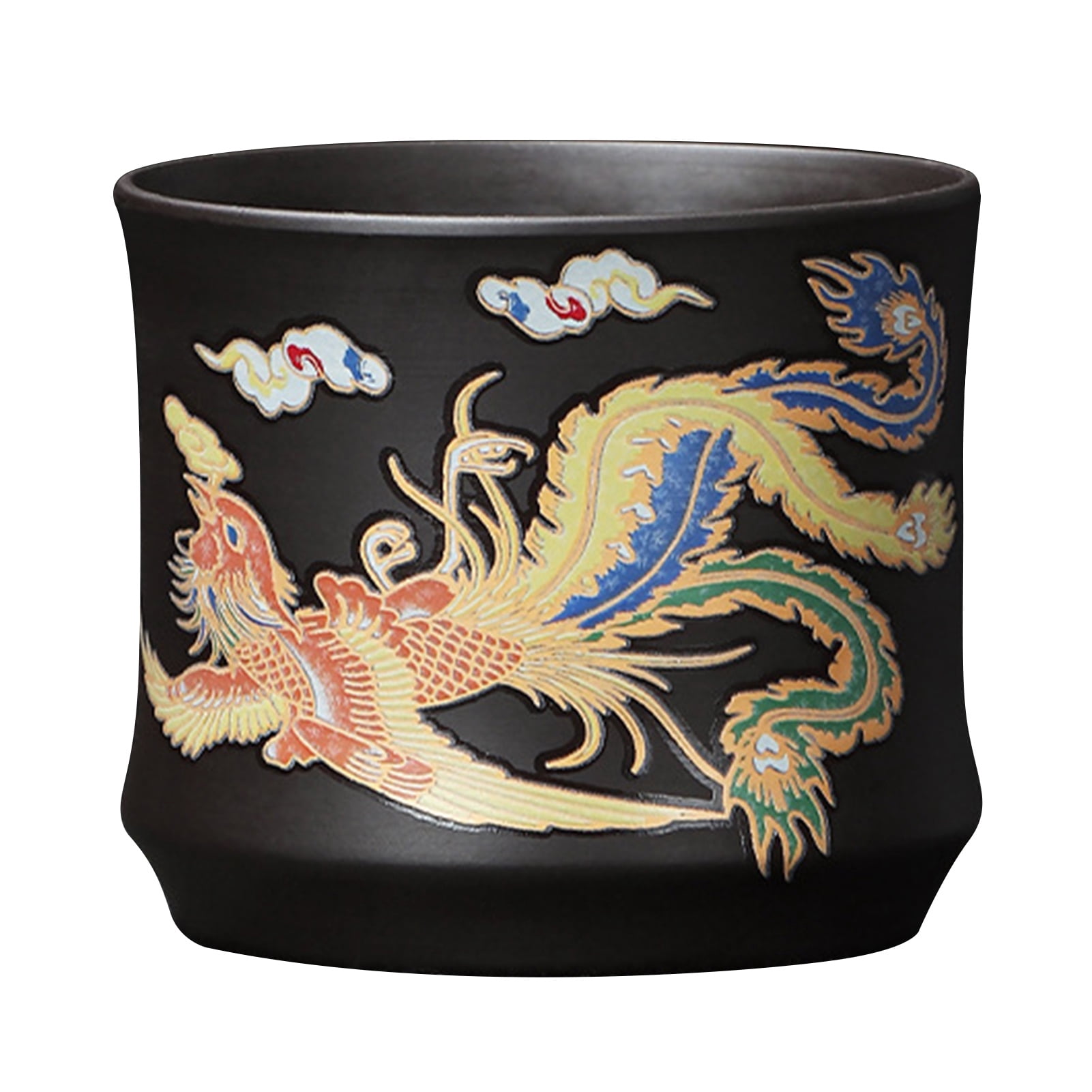 BT Hand-made Dragons Phoenixs Color-changing Purple Clay Teapot ...