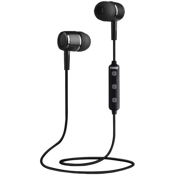 Naxa NE-950 BLACK/GRAY Bluetooth Isolation Earbuds with Microphone & Remote (Gray)