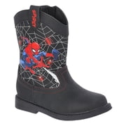 Spider Man Toddler Boys Light Up Western Cowboy Boots