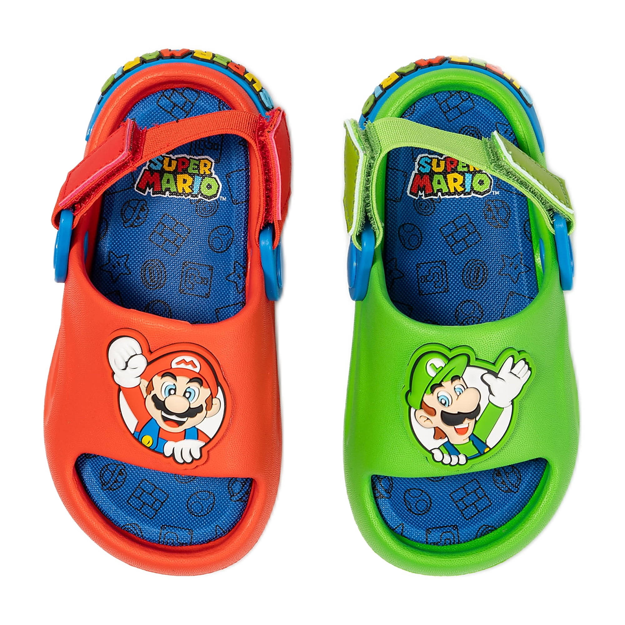 Mario Toddler Boys Strap Up Slides