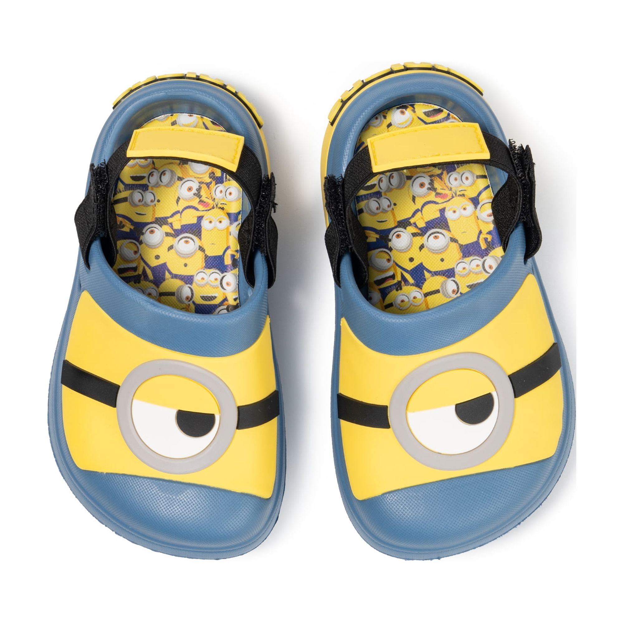 Minions Toddler and Little Kids Adjustable Strap Clogs