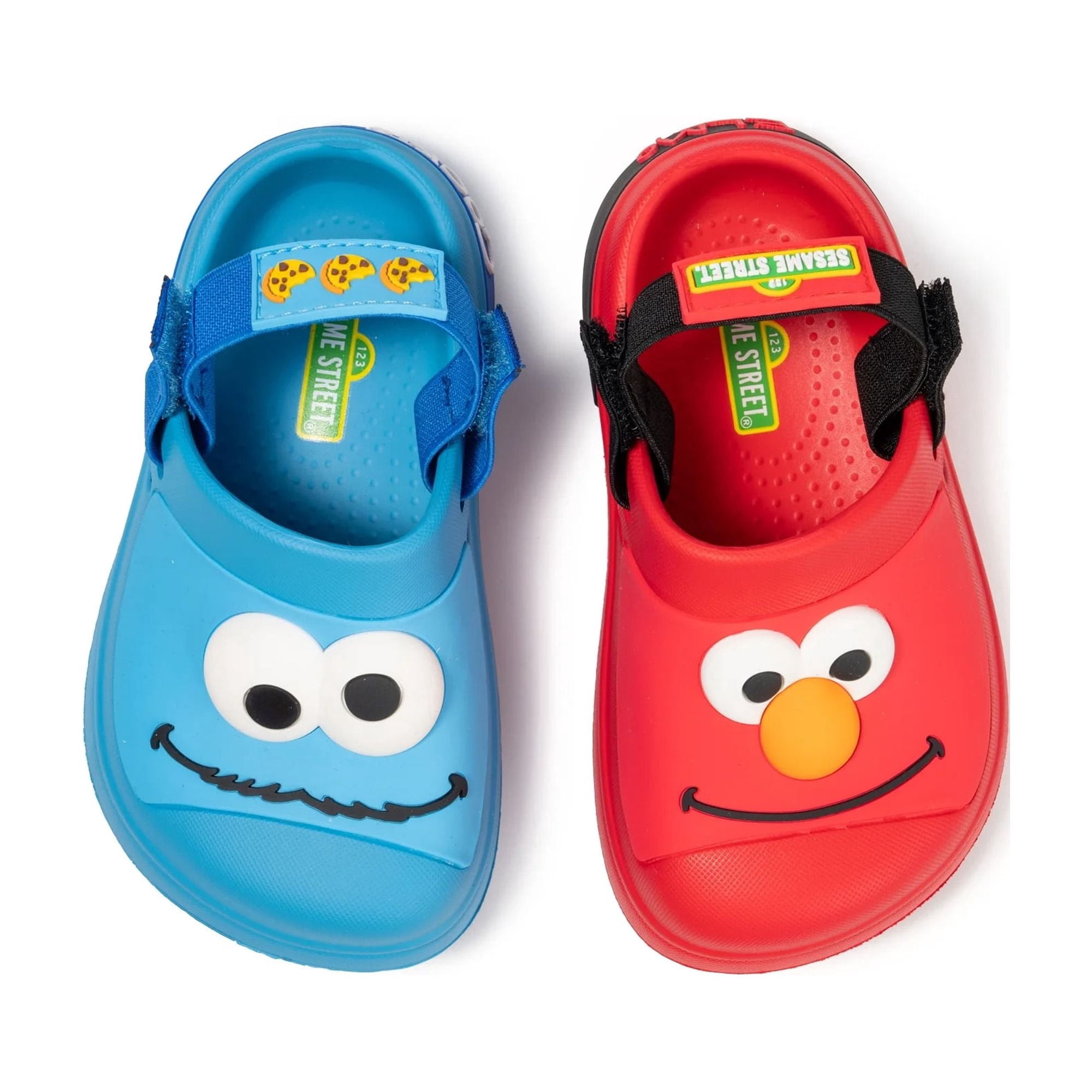 Sesame Street Toddler and Little Kids Adjustable Strap Clogs