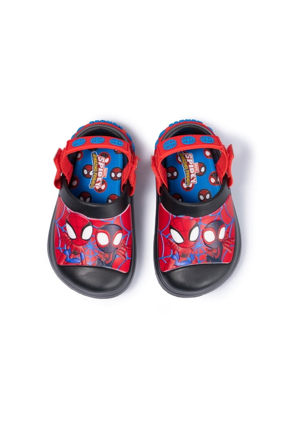 Spidey Toddler and Little Kid Adjustable Strap Clogs