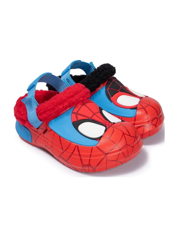 Spider-Man Toddler Faux Fur Lined Clogs
