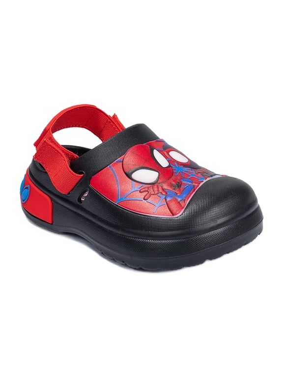 Spidey Toddler and Little Kid Adjustable Strap Clogs
